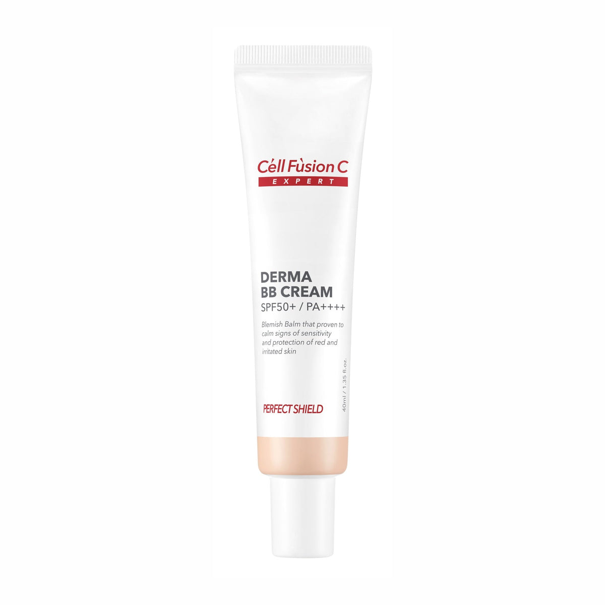 Cell Fusion C Derma BB Cream SPF50+ PA++++ — ilustracja do artykułu „Demakijaż i makijaż przy cerze wrażliwej” — J·SKIN LAB