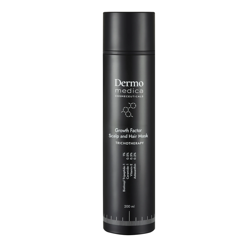 DermoMedica Growth Factor Scalp and Hair Mask — trichologische Maske für die Kopfhaut 200 ml