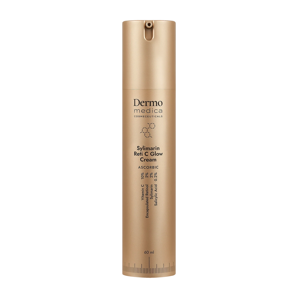 DermoMedica Sylimarin Reti C Glow Cream — Creme mit verkapseltem Retinol für die Nacht, 60 ml