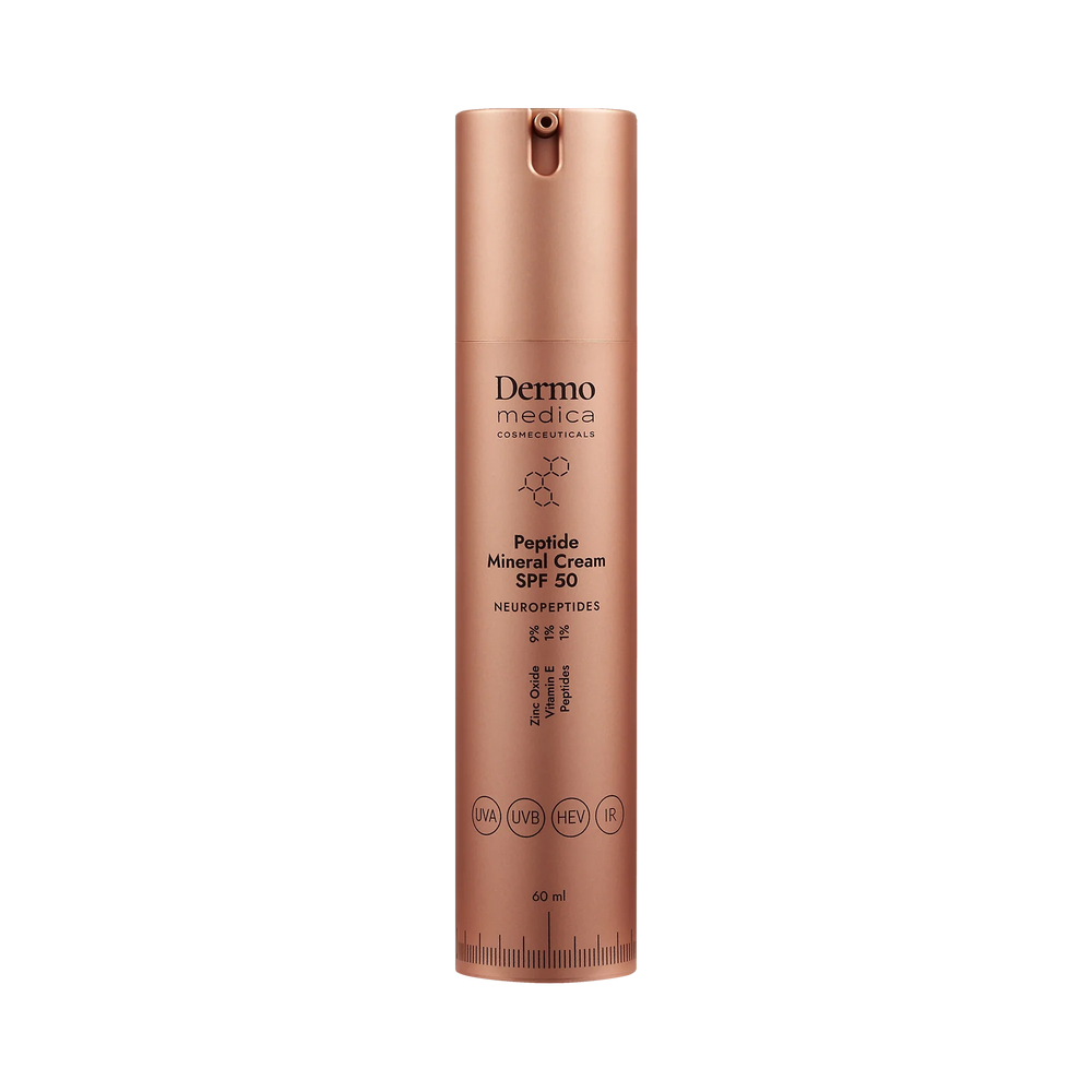 DermoMedica Peptide Mineral Cream SPF 50 — Creme mit mineralischem Filter nach Behandlungen, 60 ml