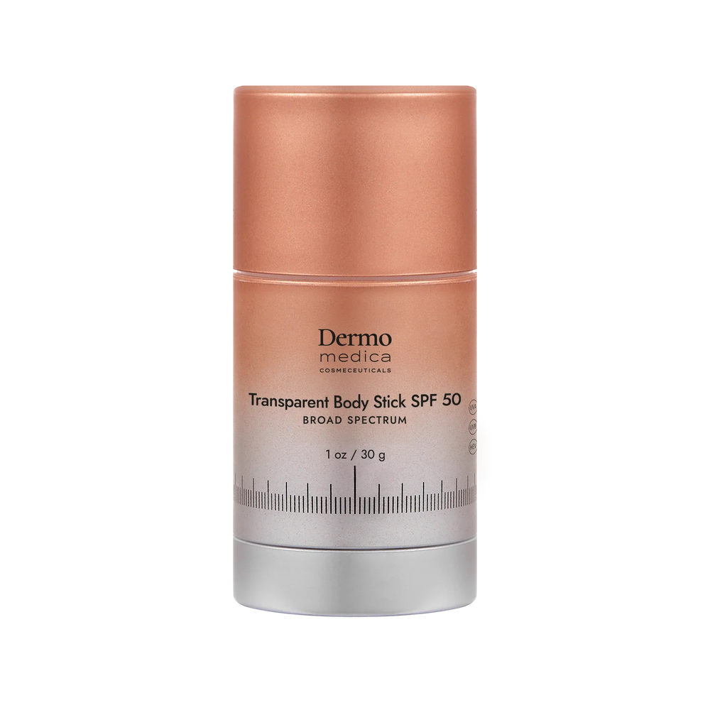 DermoMedica Transparent Body Stick SPF 50 — transparent solstift med filter, 30 g