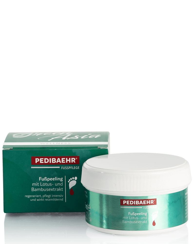 Pedibaehr wellness Green Asia peeling z lotosem i ekstraktem z bambusa 125 ml — peeling do stóp i ciała usuwający martwy naskórek