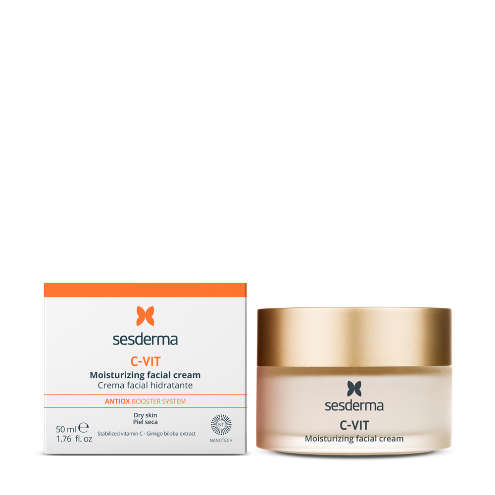 Sesderma C-Vit Nawilżający krem do twarzy 50 ml — rozświetlający