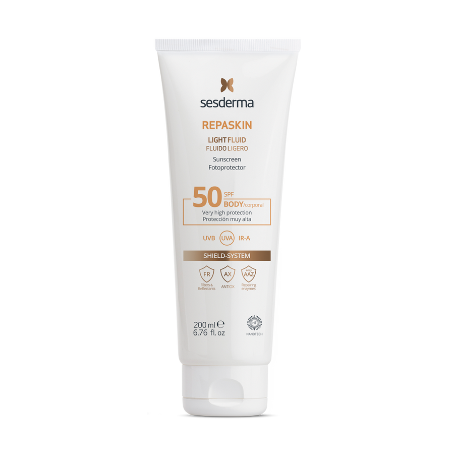 Sesderma Repaskin Light Fluid SPF50 200 ml — lichte beschermende fluid voor het lichaam