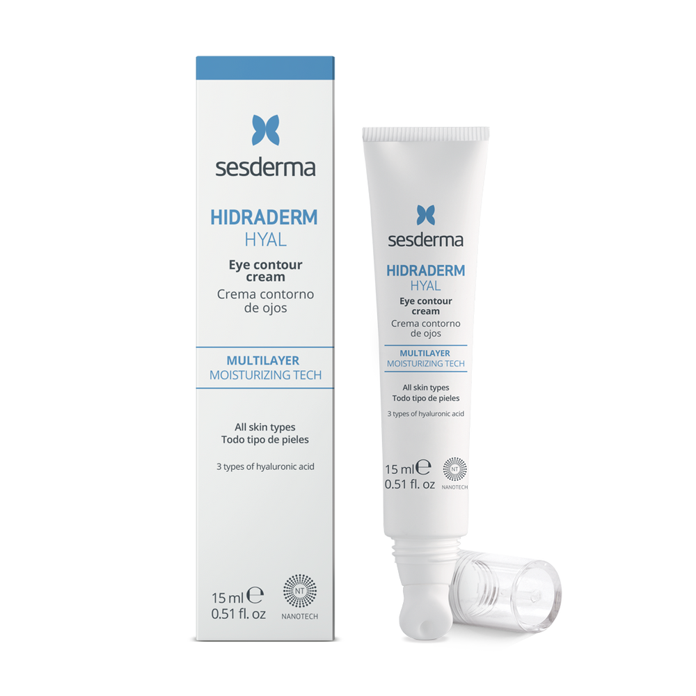 Sesderma Hidraderm Hyal kontur oczu 15 ml — krem pod oczy nawilżający i redukujący obrzęki