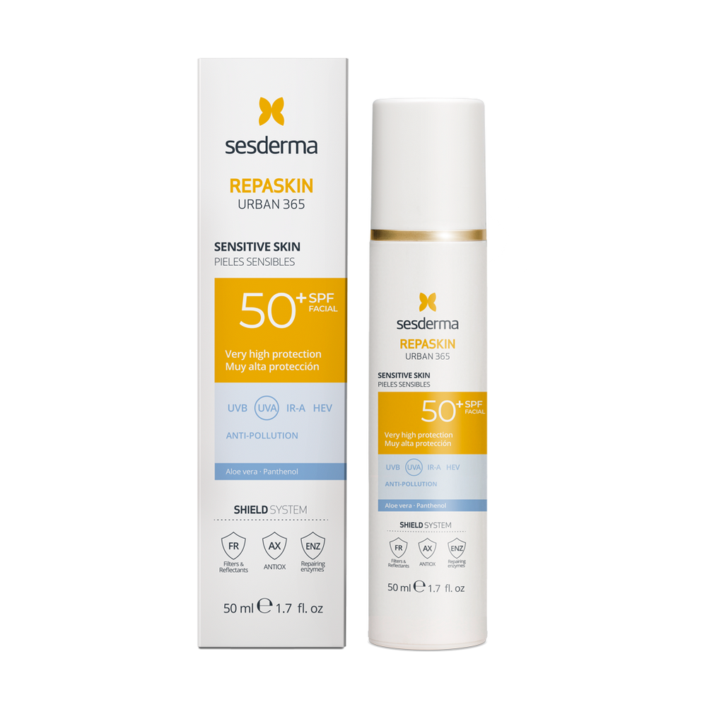 Sesderma Repaskin Urban 365 Sensi Skin SPF50+ — opalovací krém pro citlivou pokožku