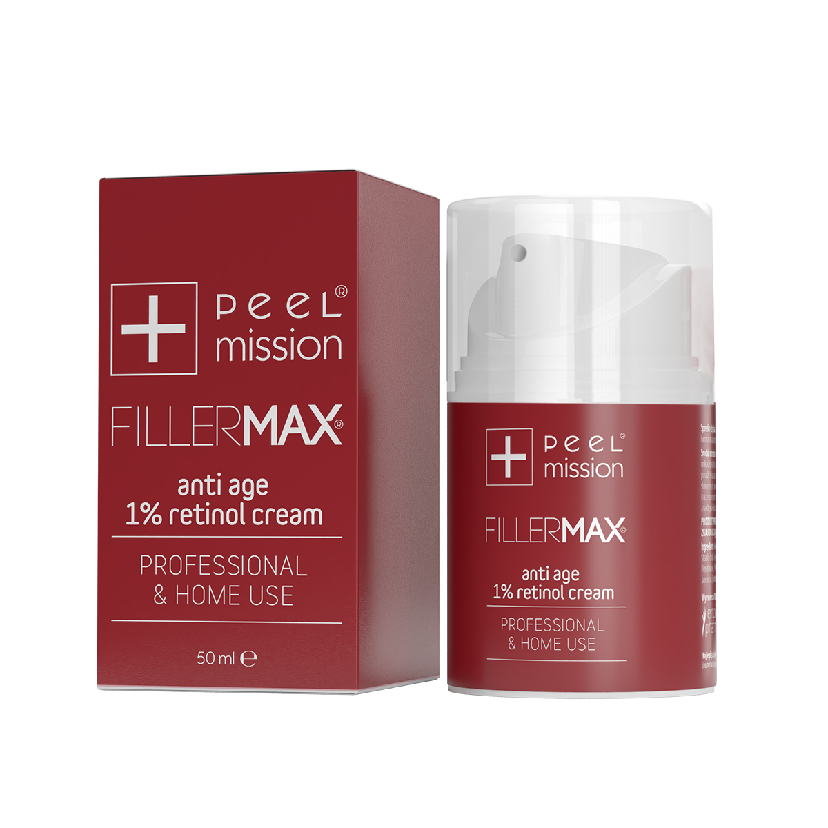 Peel Mission Filler Max Cream 50 ml – krem przeciwzmarszczkowy z retinolem, opakowanie airless
