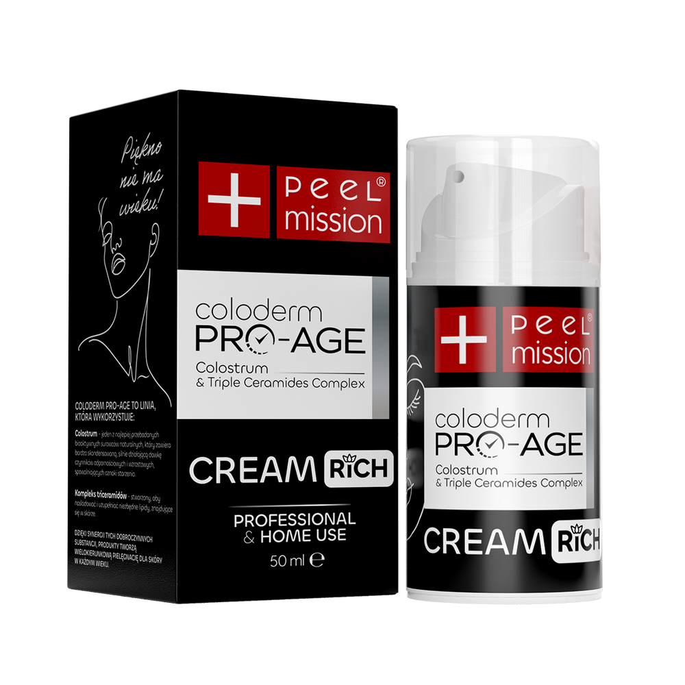 Peel Mission Coloderm Pro-Age Cream-Rich 50 ml Airless — crema ricca per pelle secca