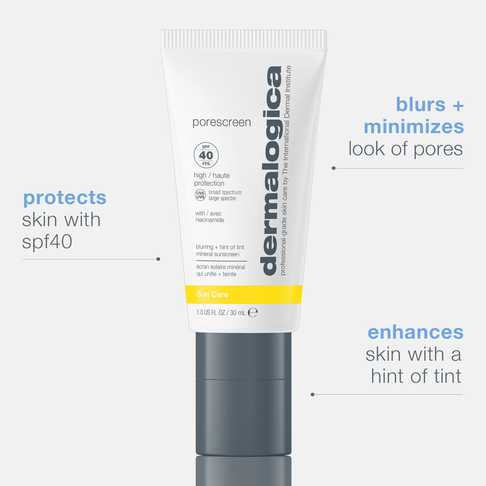 Dermalogica Porescreen SPF40 — мінеральний крем із фільтром і легким покриттям 30 мл