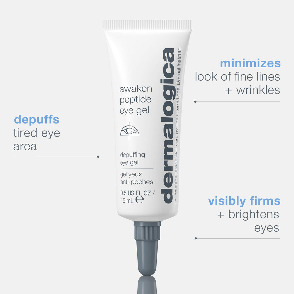 Dermalogica Awaken Peptide Eye Gel — verkoelende ooggel met cafeïne tegen zwelling