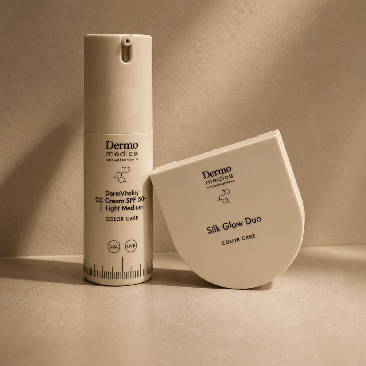 DermoMedica Zestaw promocyjny – Glowy Duo Light Medium