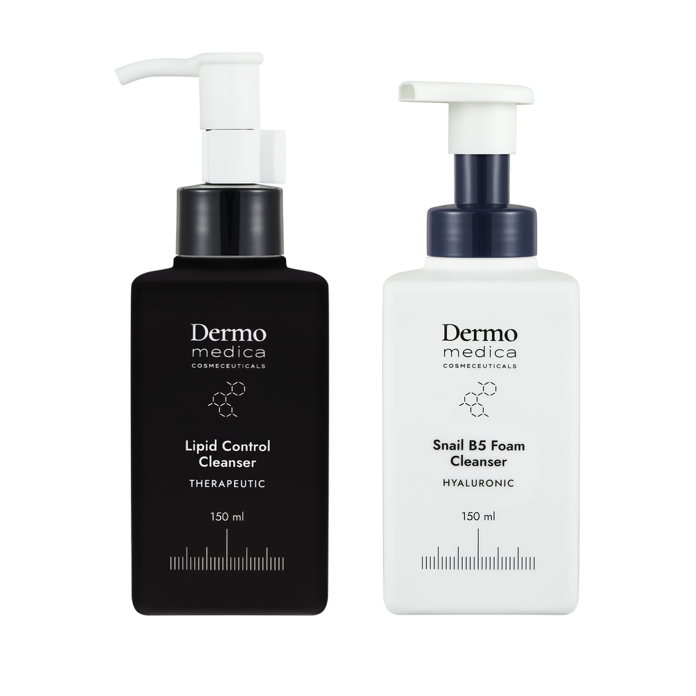 DermoMedica Set Lipid Control Cleanser 150 ml + Snail B5 Foam Cleanser 150 ml — Reinigung und Feuchtigkeit