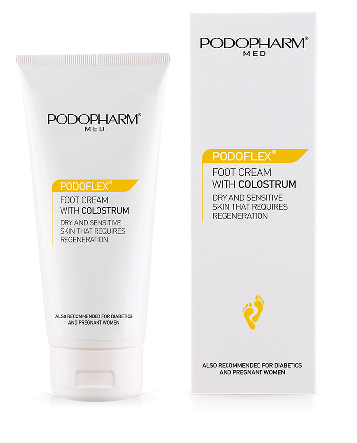 Podopharm PODOFLEX Crema para pies con calostro — crema regeneradora para la piel de los pies con calostro
