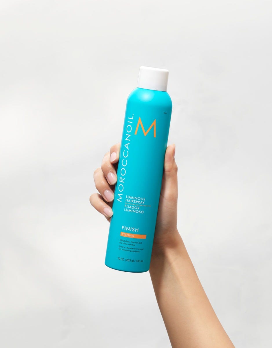 Moroccanoil Luminous Hairspray Strong — λακ μαλλιών με κράτημα και έλαιο αργκάν