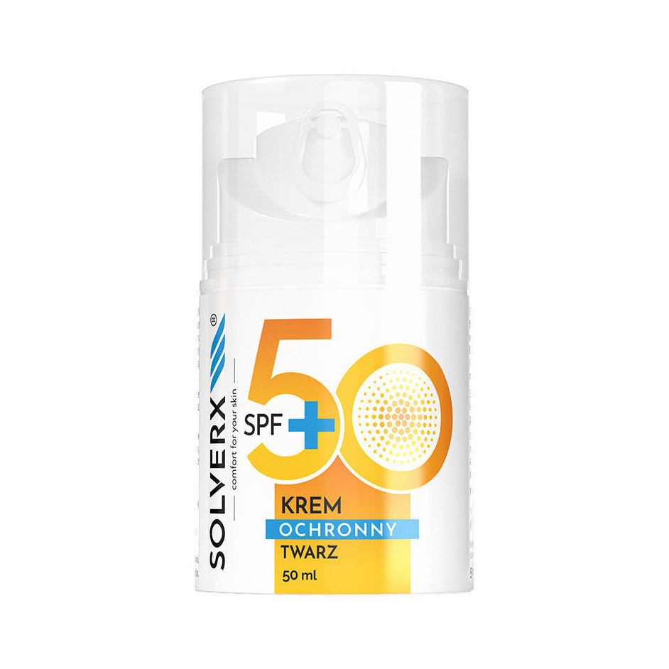 Solverx захисний крем для обличчя SPF50+