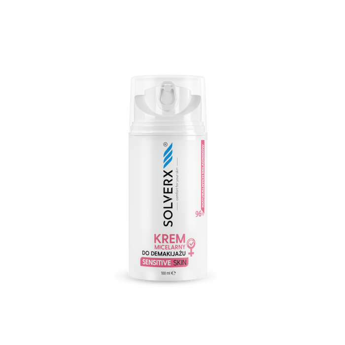 Solverx micelární krém na odličování Sensitive Skin