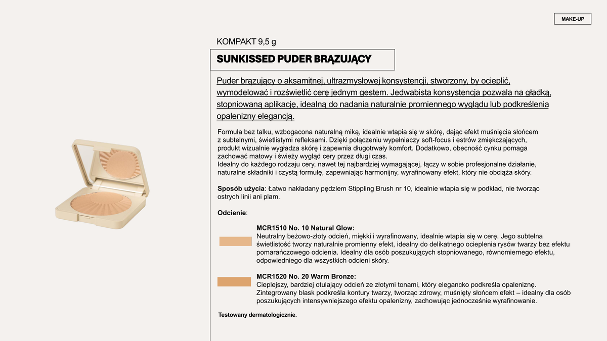 Vagheggi Sunkissed Bronzing Powder — puder brązujący 9,5 g bez talku