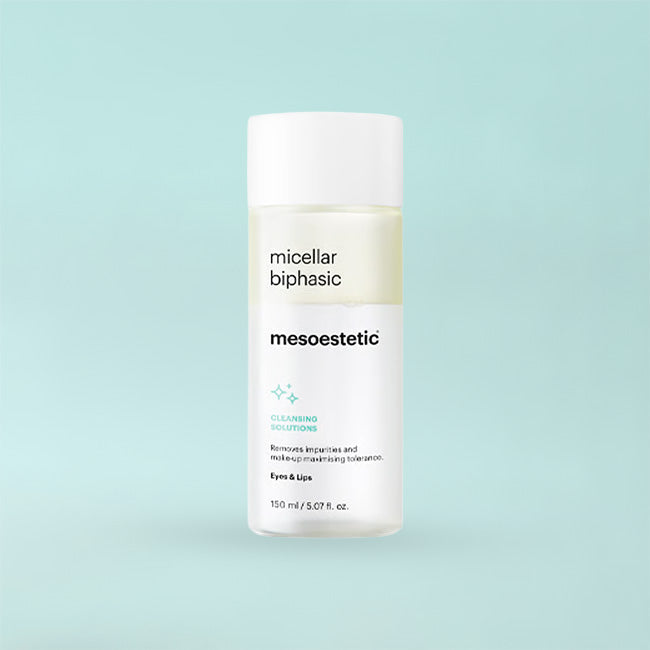 Mesoestetic Micellar Biphasic 150 ml — dwufazowy płyn micelarny do twarzy