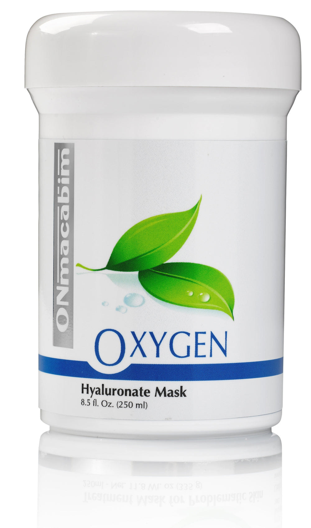 ONmacabim Oxygen Ενυδατική μάσκα υαλουρονικού — καταπραϋντική μάσκα για το δέρμα προσώπου, λαιμού και ντεκολτέ