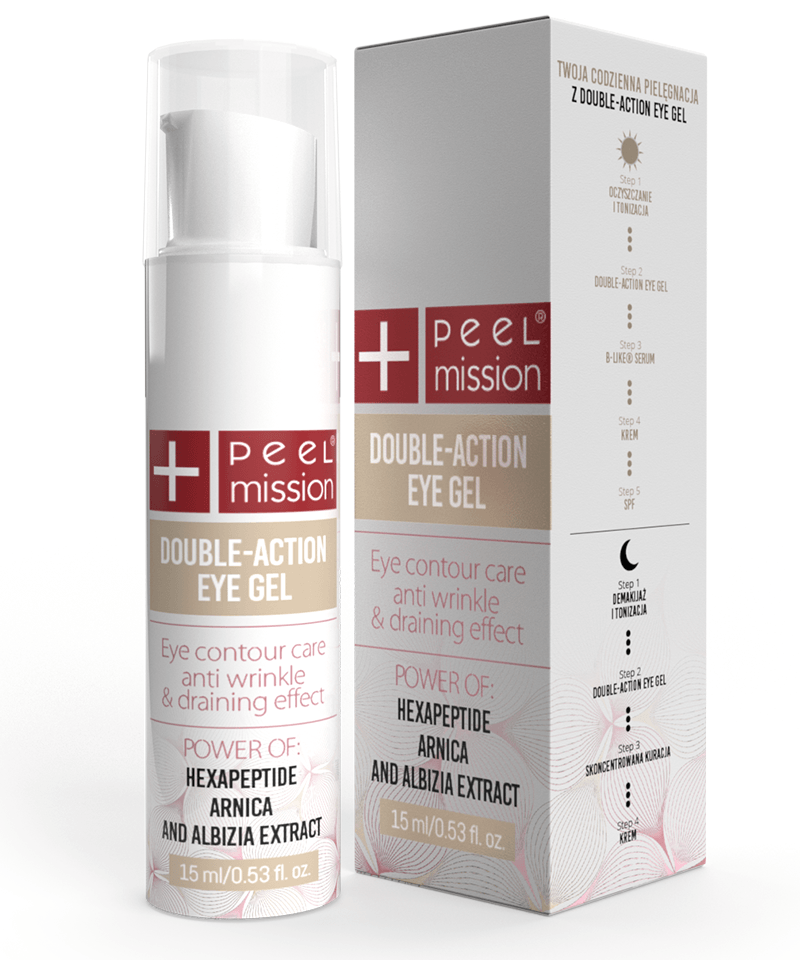 Peel Mission Double Action Eye Gel 15 ml — gel pod oči na otoky a vrásky