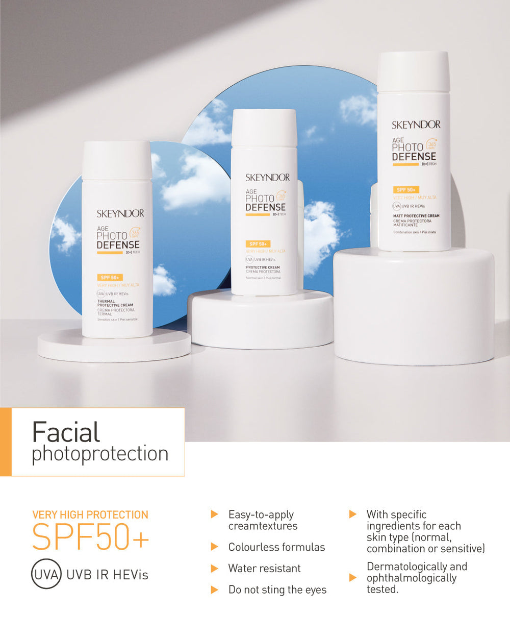 Skeyndor Sun Expertise Protective Cream SPF50 50 ml — crema protectora facial para el sol