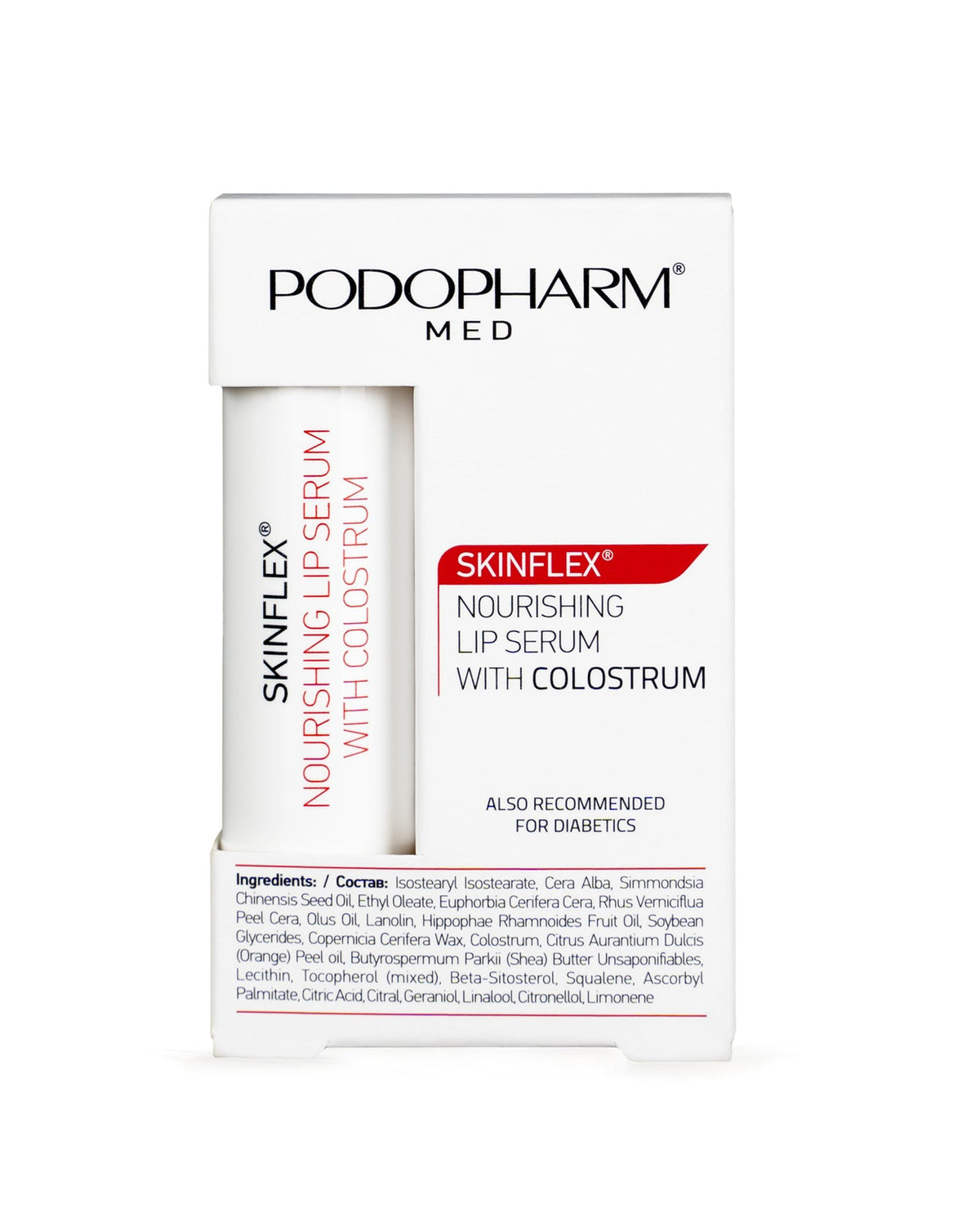 Podopharm Skinflex Sérum nourrissant pour les lèvres au colostrum
