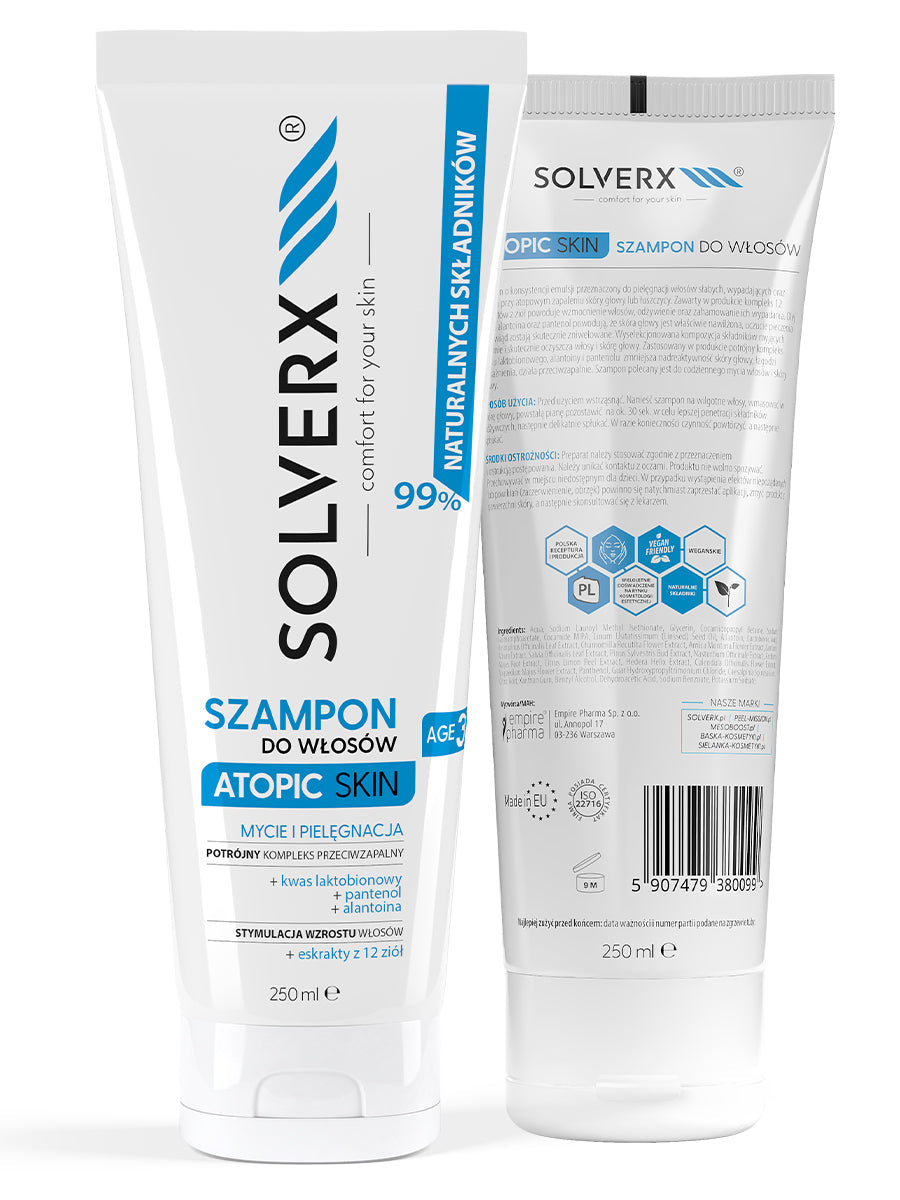 Solverx Atopic Skin Szampon do Wlosow 250ml