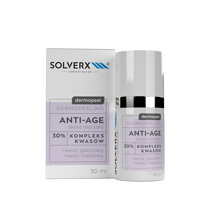 Solverx Dermopeel anti-age peeling med glycolsyre og mælkesyre