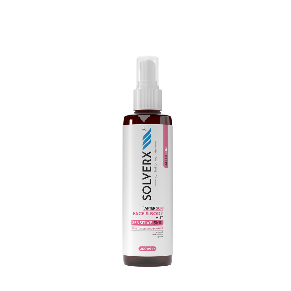 Solverx Sensitive Skin after sun face & body mist 200 ml — bruma para piel sensible después del sol