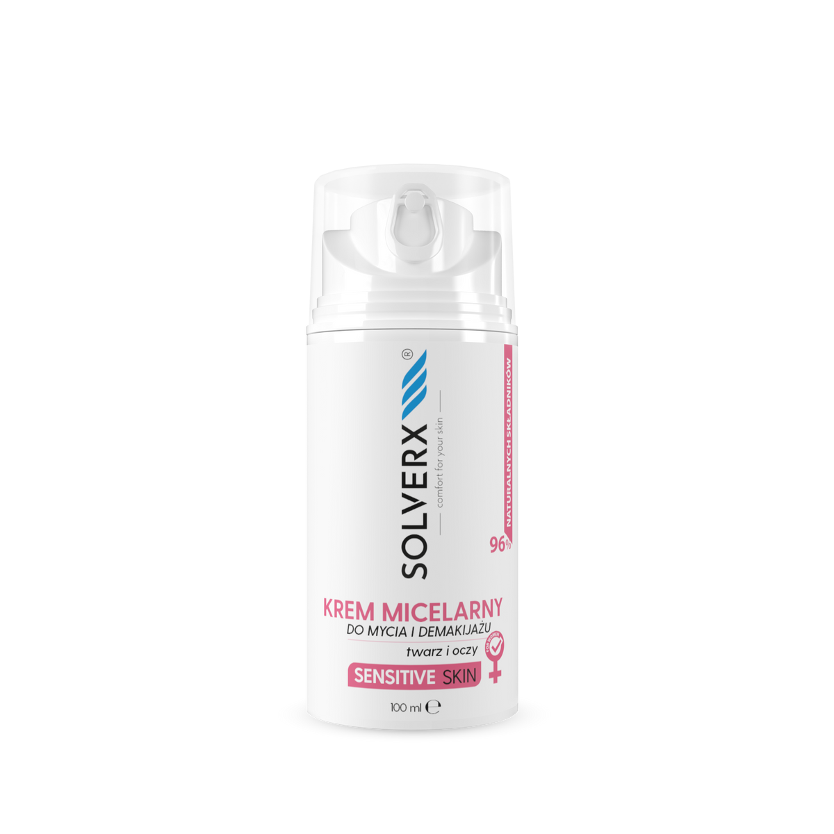 Solverx Sensitive Skin micelární krém na odličování obličeje
