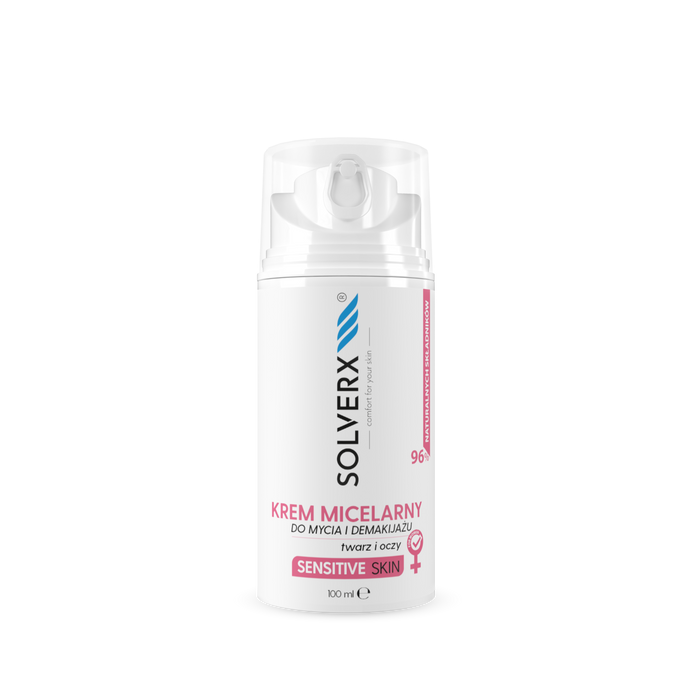 Solverx Sensitive Skin micelární krém na odličování obličeje