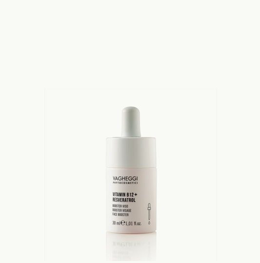 Vagheggi Koncentraty Vitamina B12 + resveratrol booster de față 30 ml — concentrat revitalizant