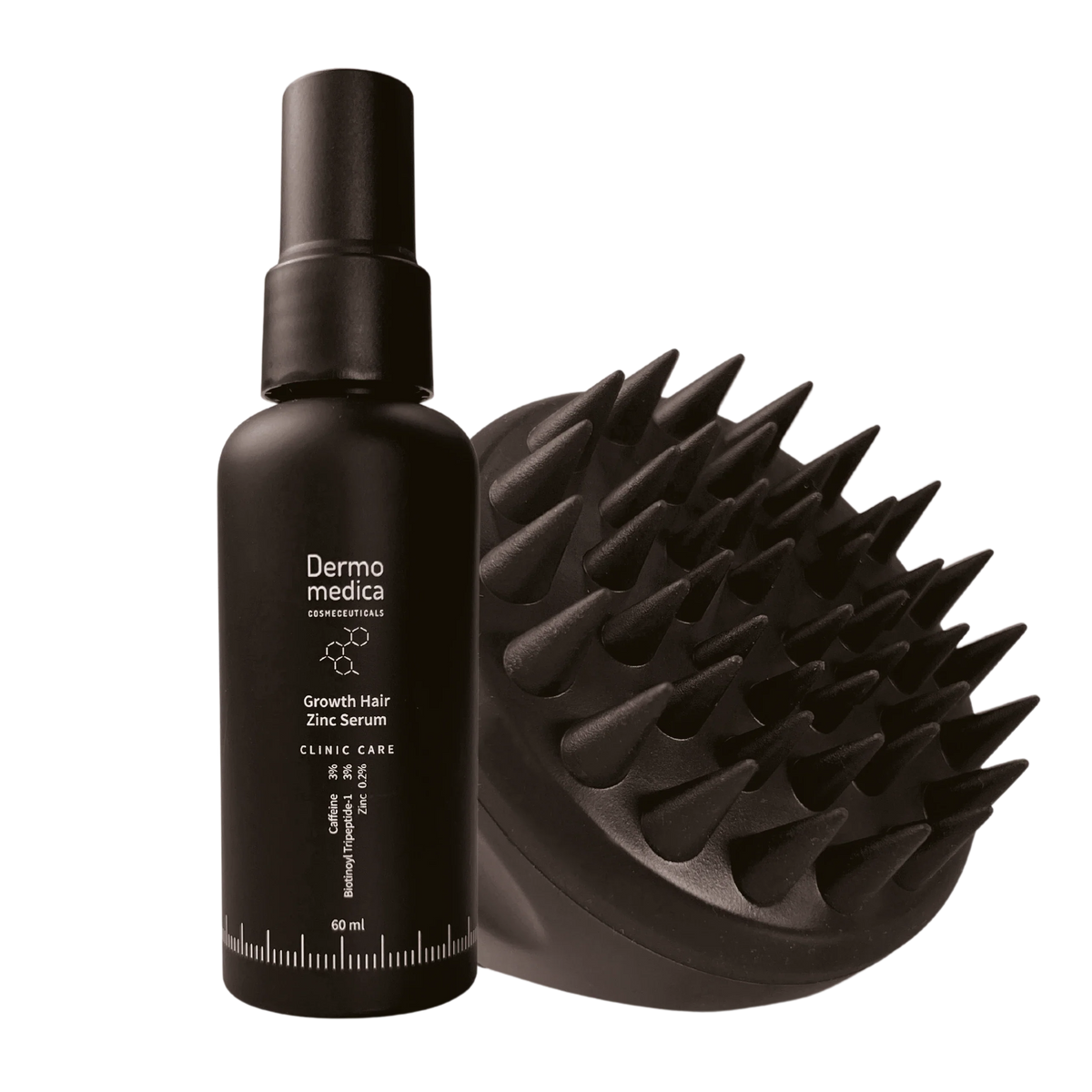 DermoMedica Zestaw Growth Hair Zinc Serum 60 ml + Scalp Massager