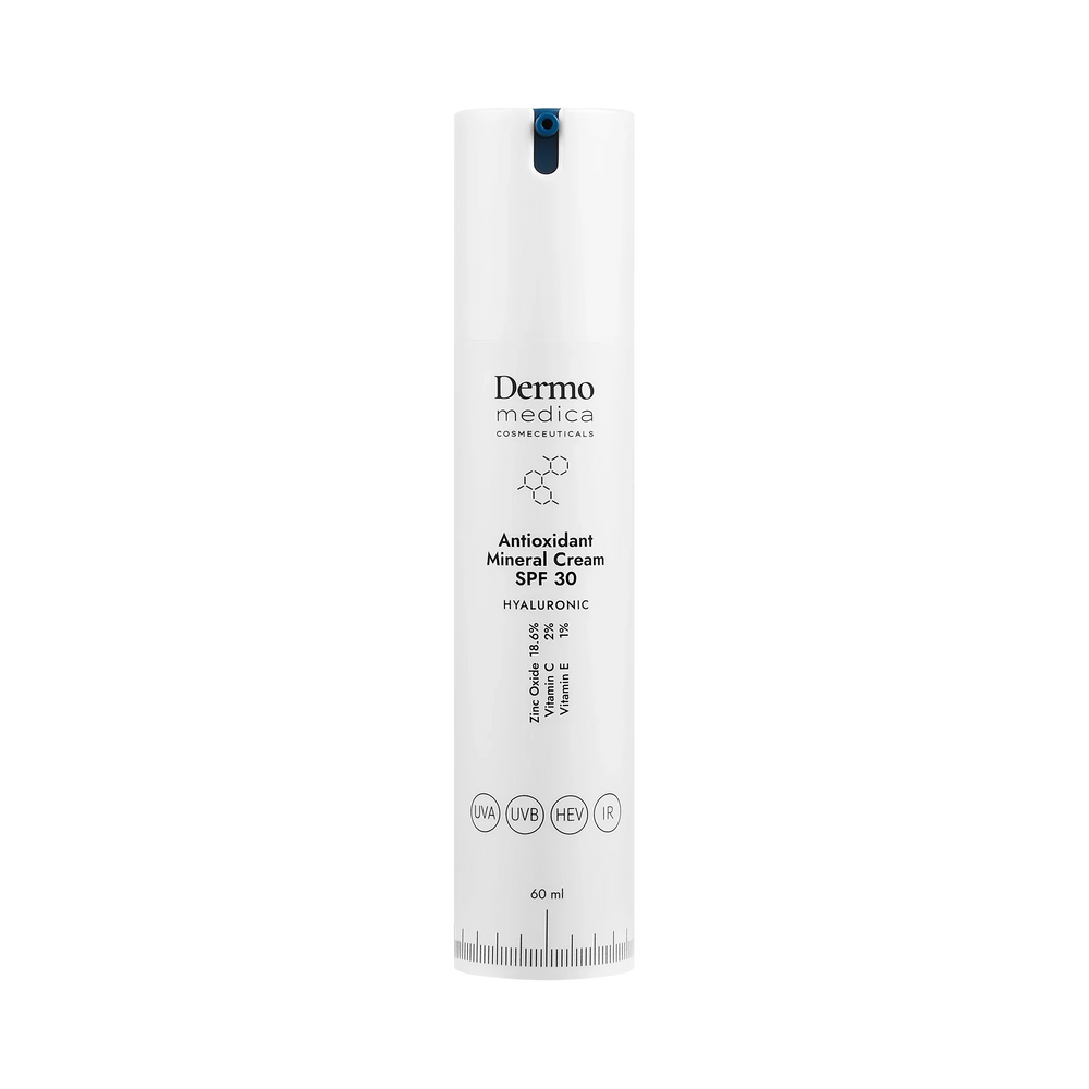 DermoMedica Antioxidant Mineral Cream SPF 30 — minerální filtr 60 ml s opravou DNA