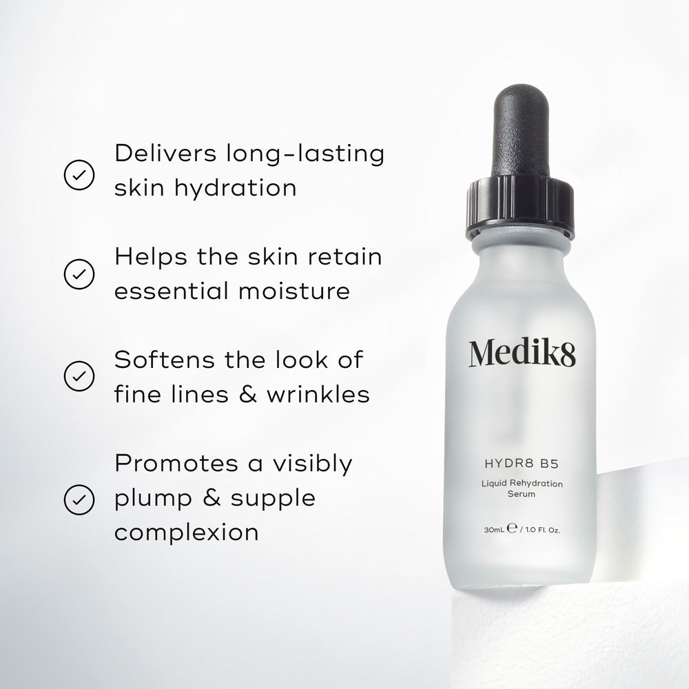 Medik8 Hydr8 B5 — fugtgivende serum med hyaluronsyre og B5-vitamin