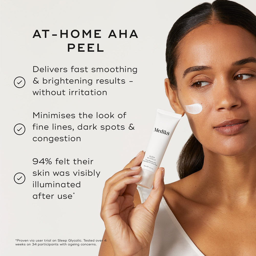 Medik8 Sleep Glycolic — peeling à 10% d'acide glycolique à libération progressive