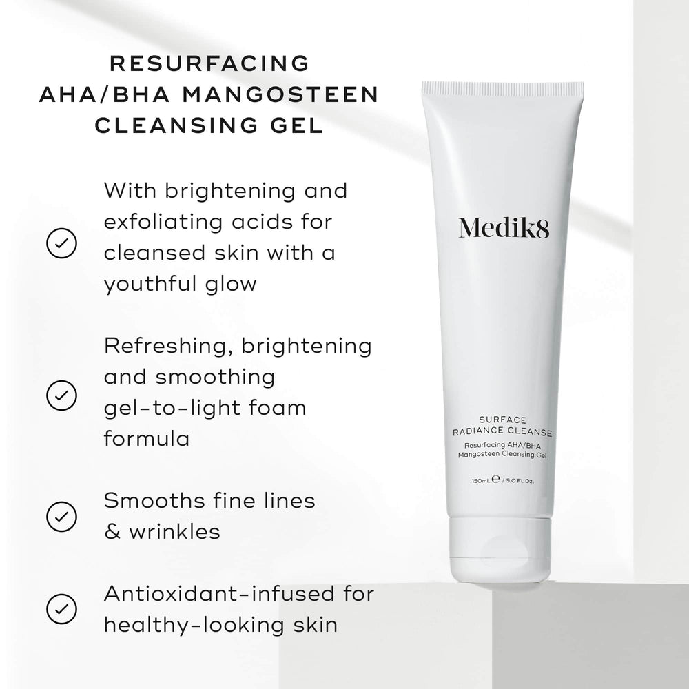 Medik8 Surface Radiance Cleanse — Reinigung mit AHA- und BHA-Säuren