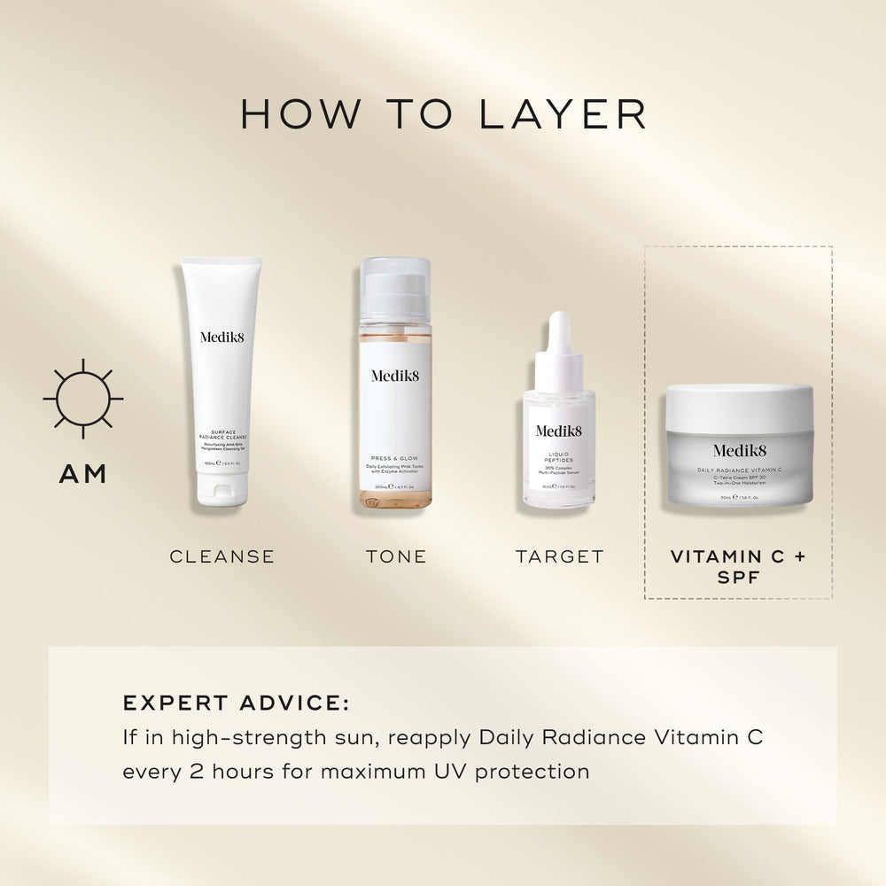 Medik8 Daily Radiance Vitamin C — crema hidratante e iluminadora para el día