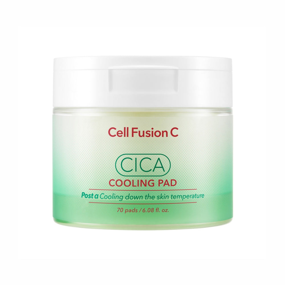 Cell Fusion C Cica Cooling Pad — δροσιστικοί δίσκοι καταπράυνσης με κεντέλλα ασιατική
