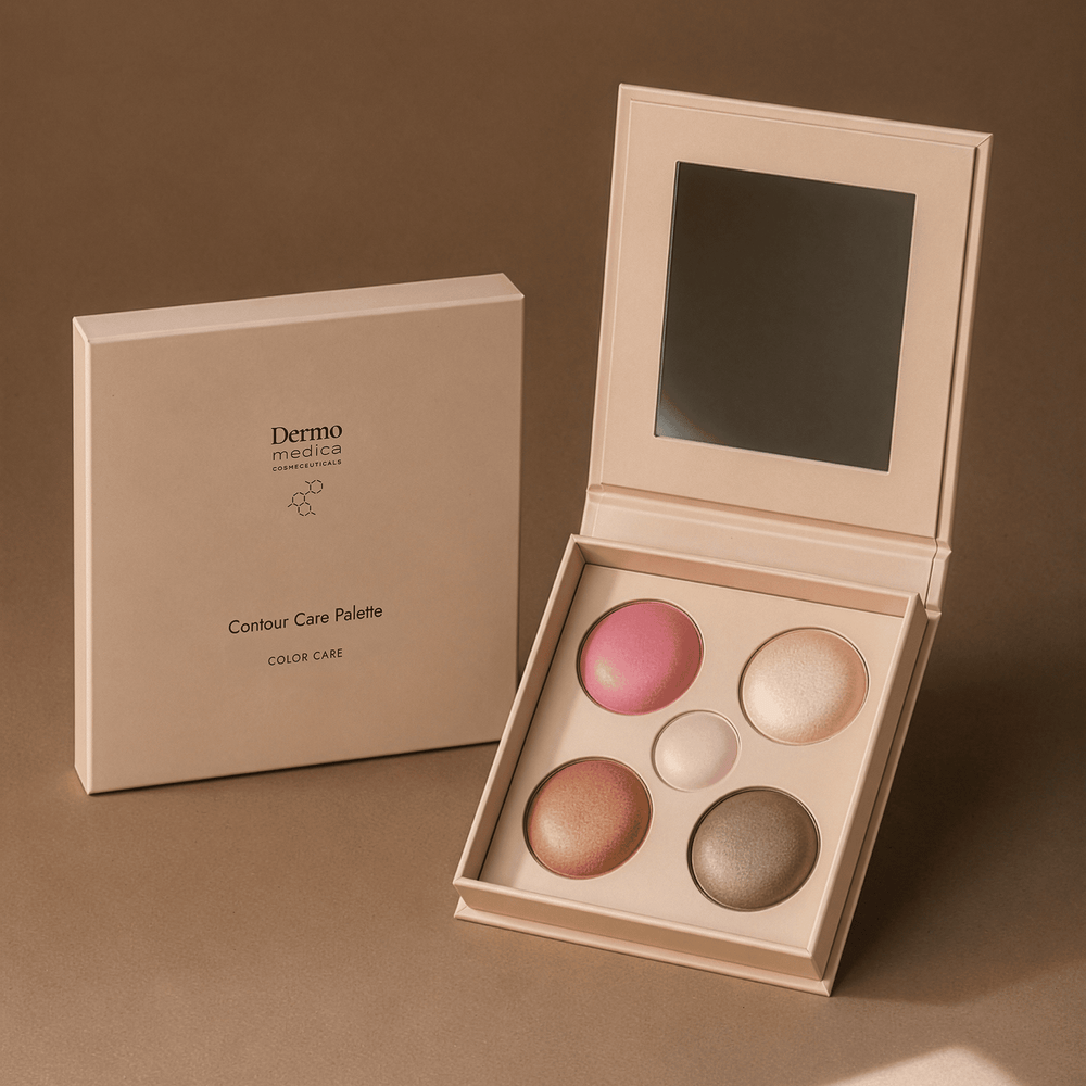 DermoMedica Contour Care Palette — paletă multifuncțională pentru conturarea feței și a ochilor