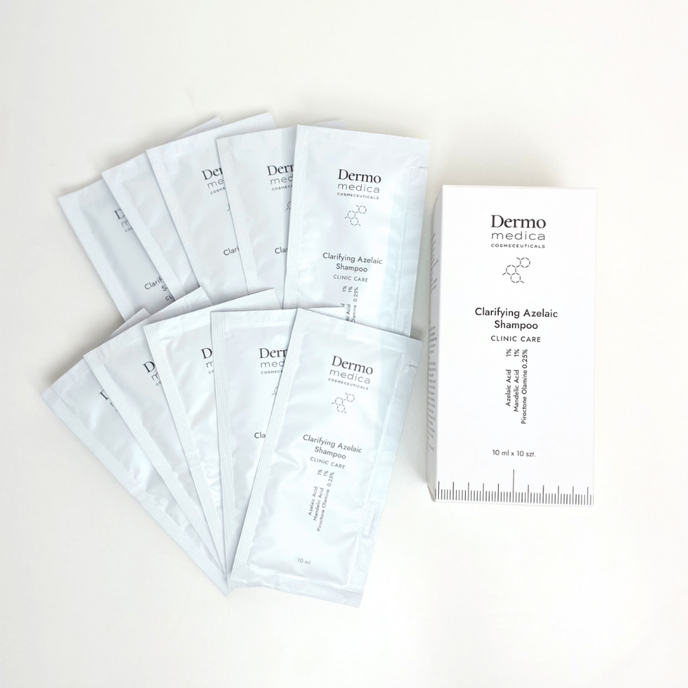 DermoMedica Clarifying Azelaic Shampoo 10x 10ml — klärendes Shampoo für die Kopfhaut mit Azelainsäure