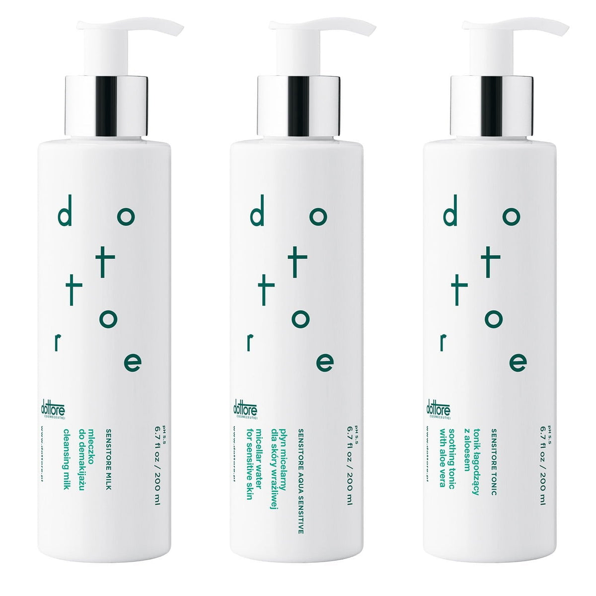 Dottore PAKIET sensitore home – aqua sensitive, milk, tonic