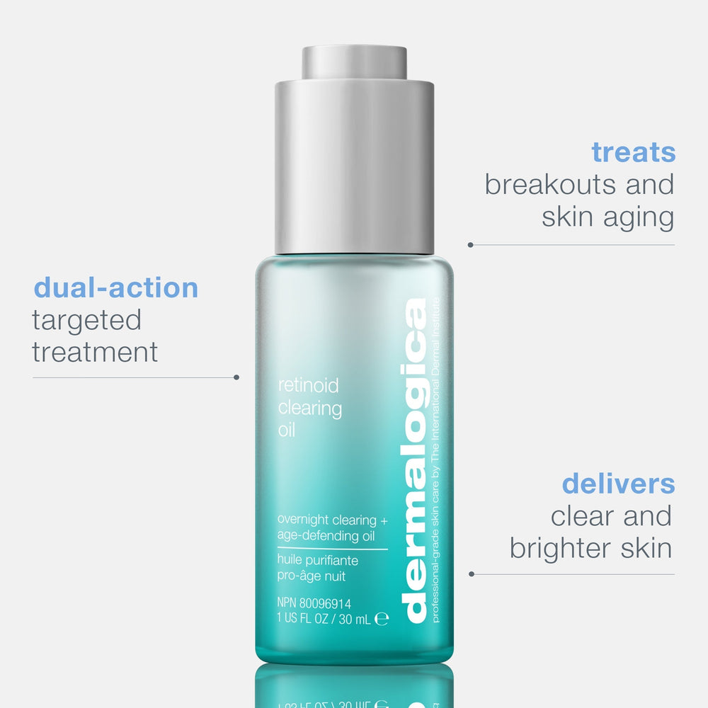 Dermalogica Retinol Clearing Oil — natolie med retinol og salicylsyre 30 ml