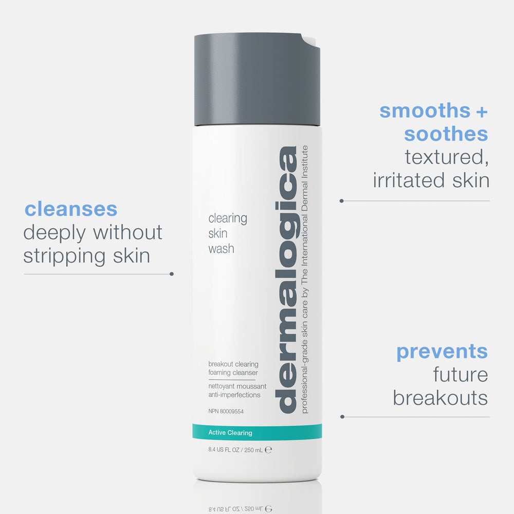 Dermalogica Clearing Skin Wash — skummande rengöringsgel för fet och aknebenägen hud, 500 ml