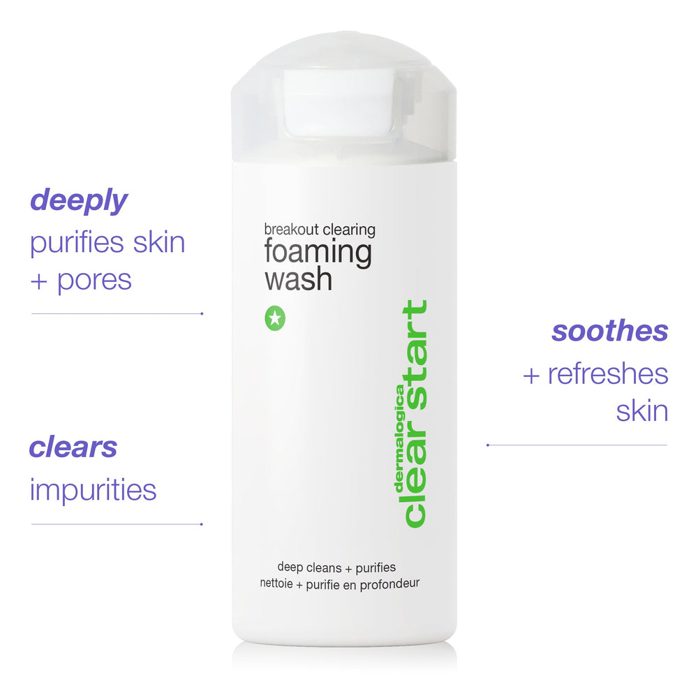 Dermalogica Breakout Clearing Foaming Wash — schäumendes Reinigungsgel mit Salicylsäure, 177 ml