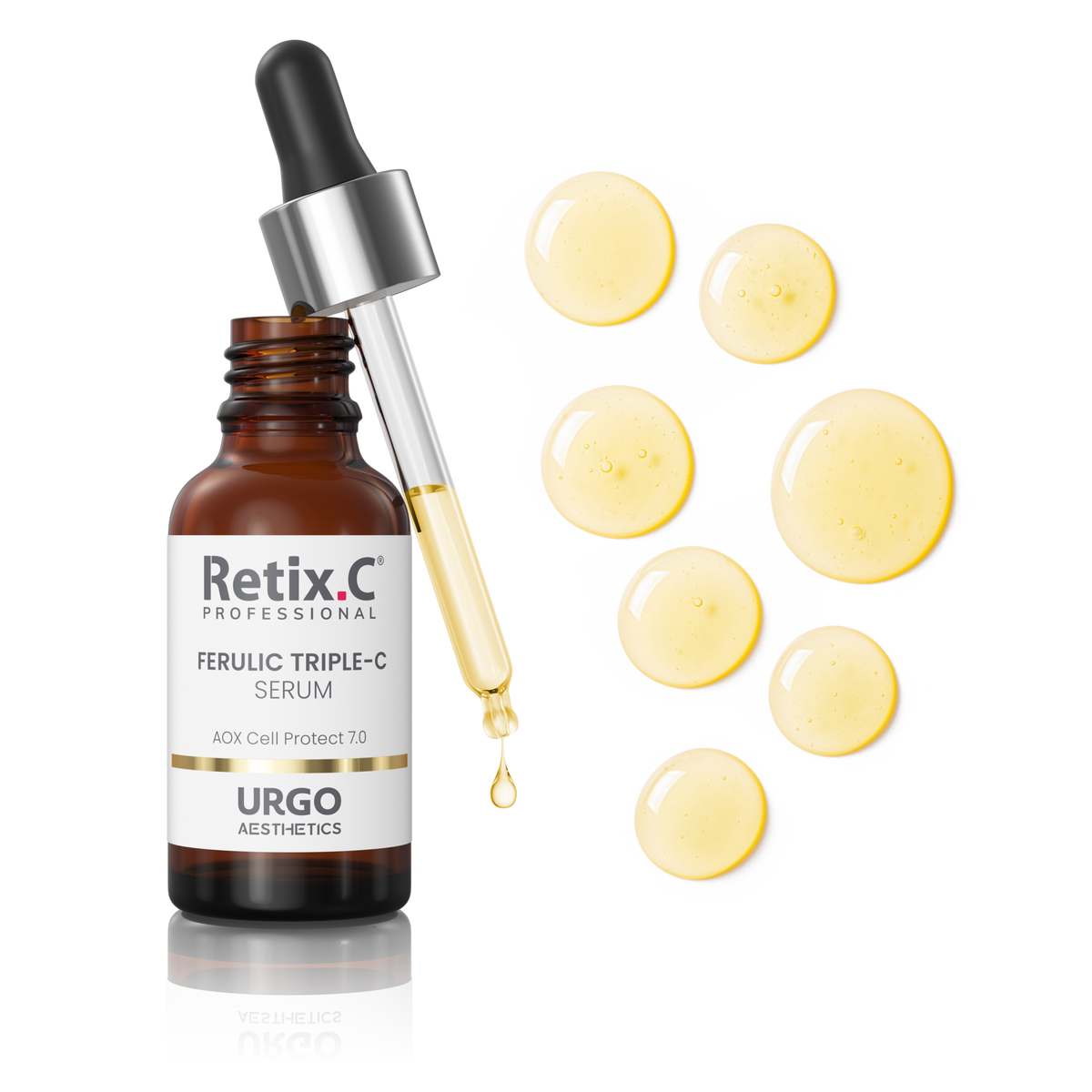 Retix.C Ferulic Triple-C Serum 30 ml — butelka serum antyoksydacyjnego z kompleksem 7 antyoksydantów