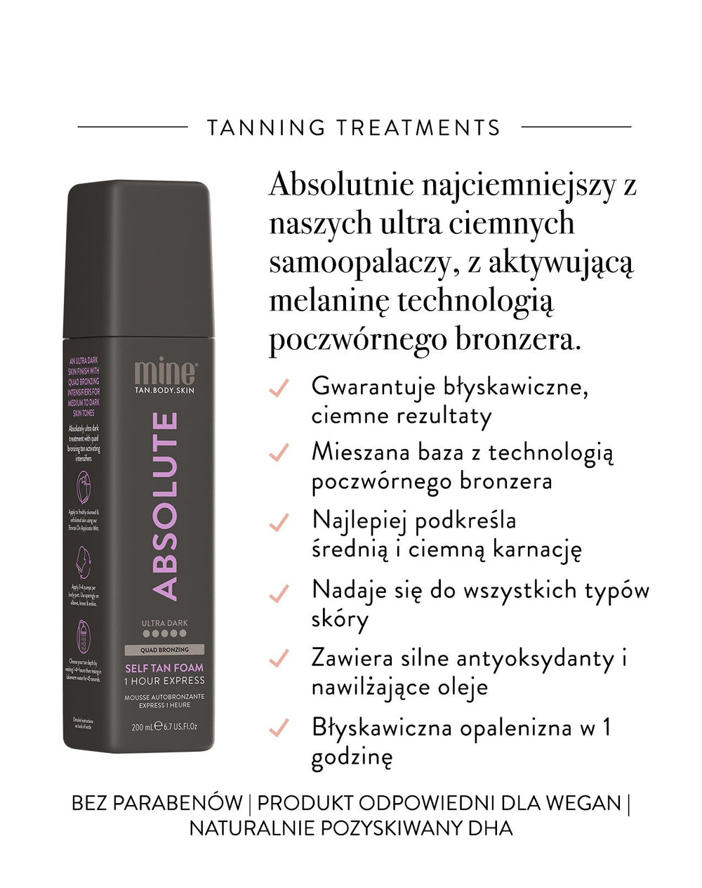 MineTan Absolute — Selbstbräunungsschaum 200 ml