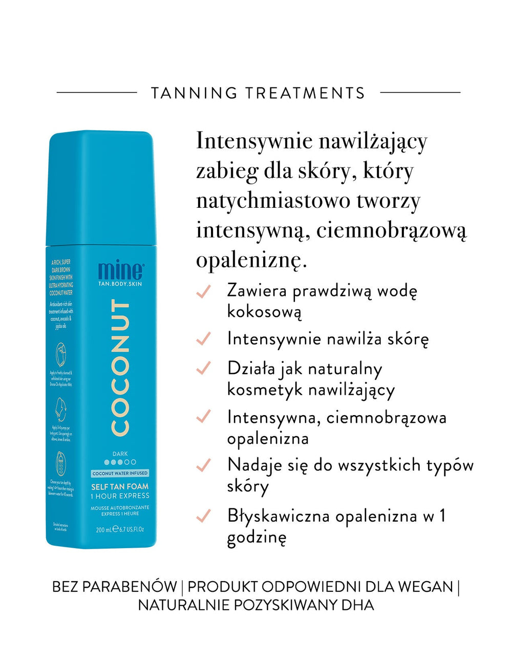 MineTan Coconut Water — Set 2 Schiume Autoabbronzanti + Guanti