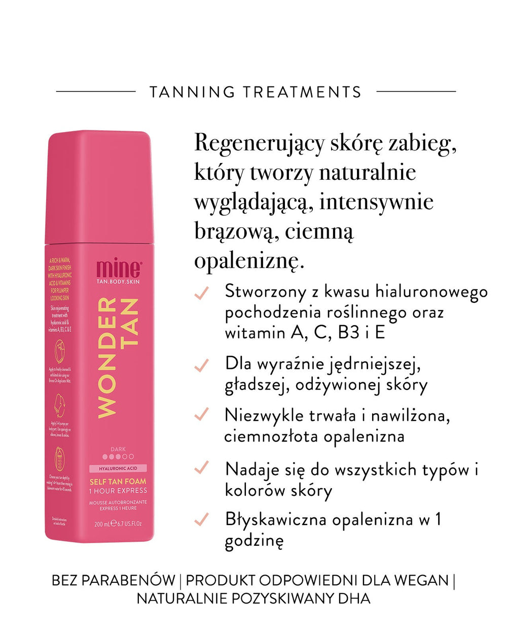 MineTan Wonder Tan — Samoopalovací pěna 200 ml