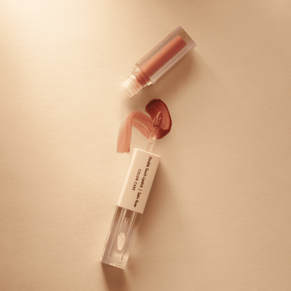 DermoMedica Double Touch Lipstick Satin Rose 2×1,72 ml — labial bifásico